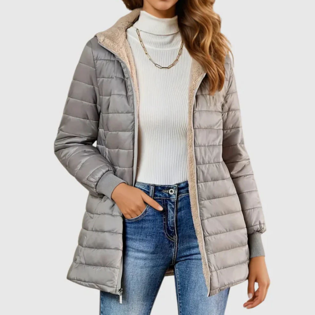 Caroline™ | Płaszcz zimowy z podszewką sherpa