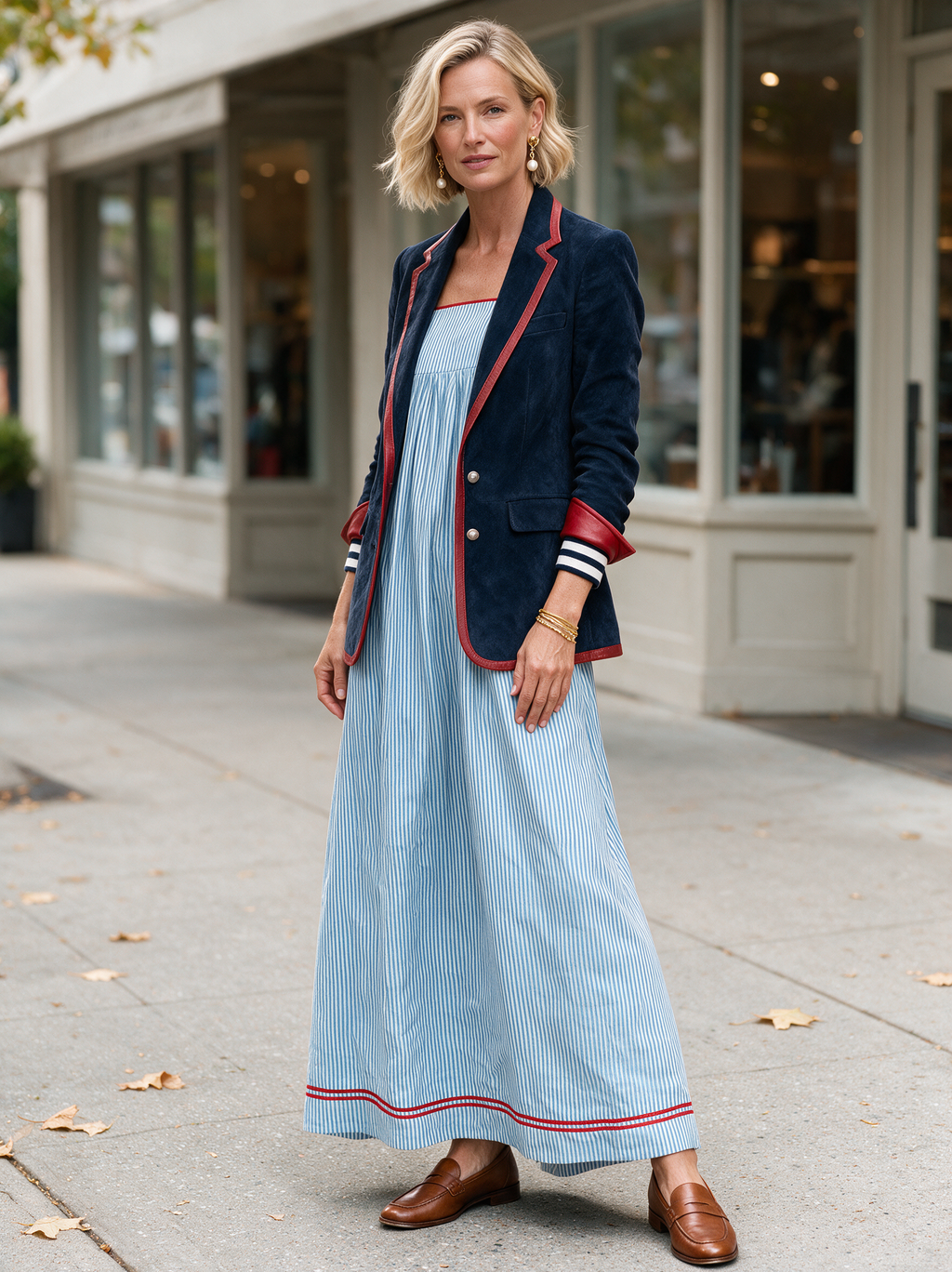 Ginevra™ | Marynarka vintage z imitacji zamszu