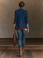 Ginevra™ | Marynarka vintage z imitacji zamszu