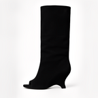 Cally - Stylowe wysokie buty z otwartym noskiem dla kobiet