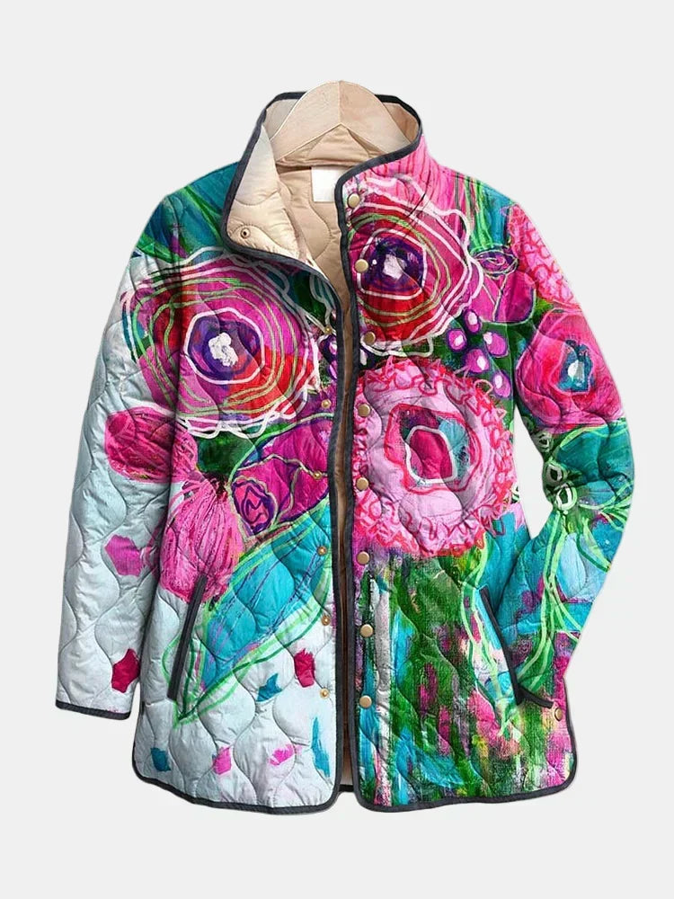 Arianne | Elegancka kurtka w kwiatowy wzór