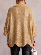 Klara | Kardigan oversize z kołnierzem
